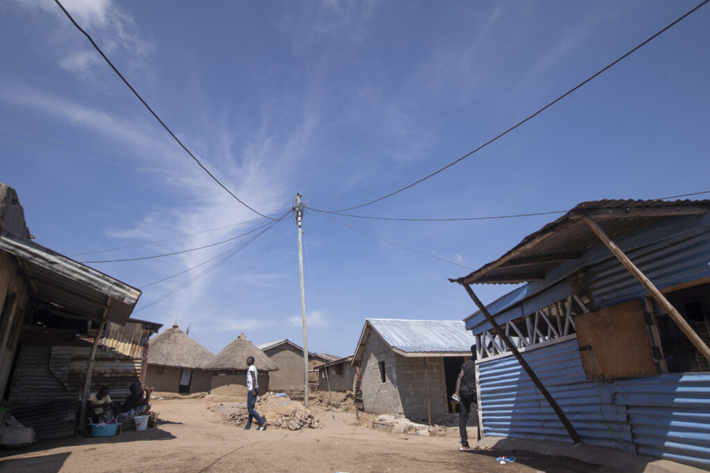 Power connections in Ndeda Island, Lake Victoria, Kenya.