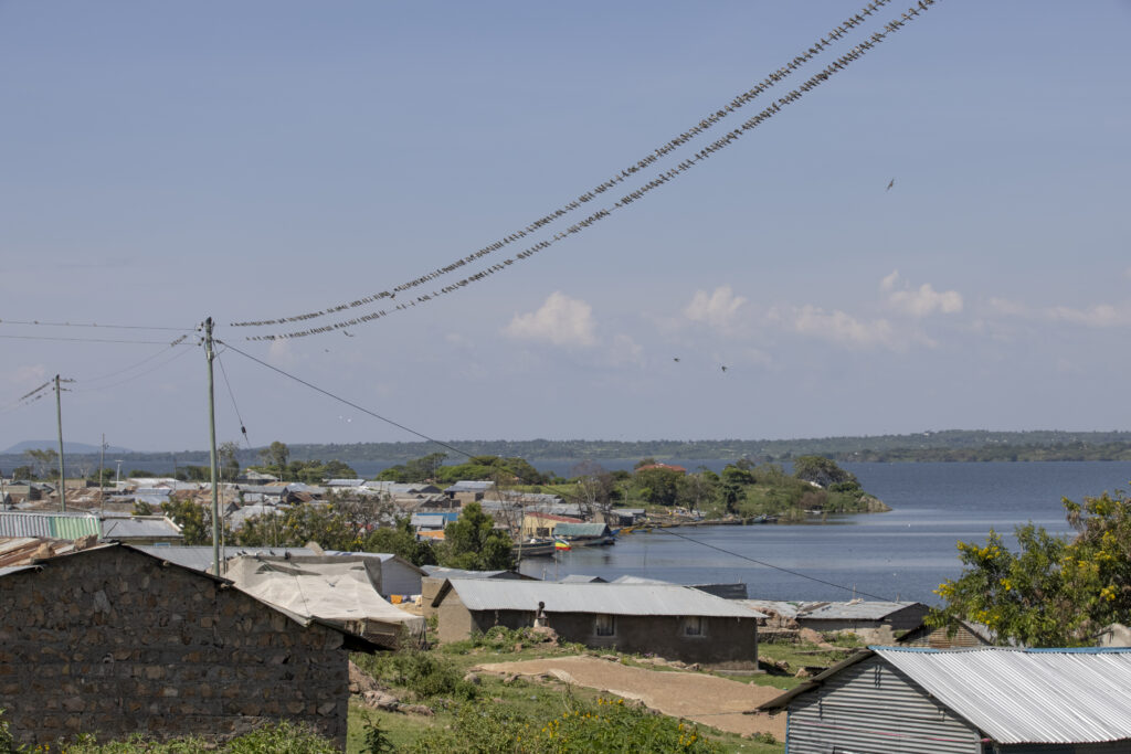 Power connections in Ndeda Island, Lake Victoria, Kenya.